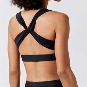 Carbon38 Twist Back Sports Bra Small